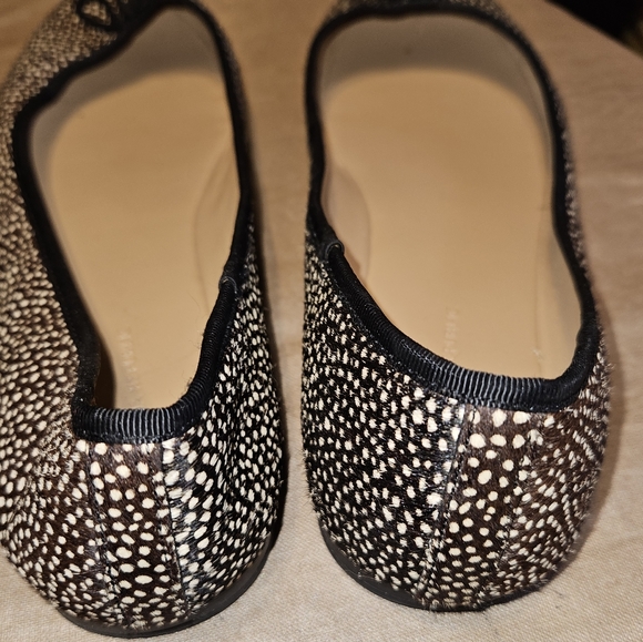 Banana Republic Spotted Calf Hair Leather Ballet Flats, Women's 9.5 - Picture 2 of 8